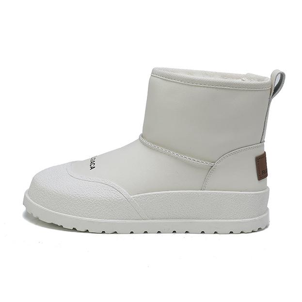 Snow boots winter new thick velvet thickened fashion warm tube Internet celebrity trend thick sole heightening cotton shoes