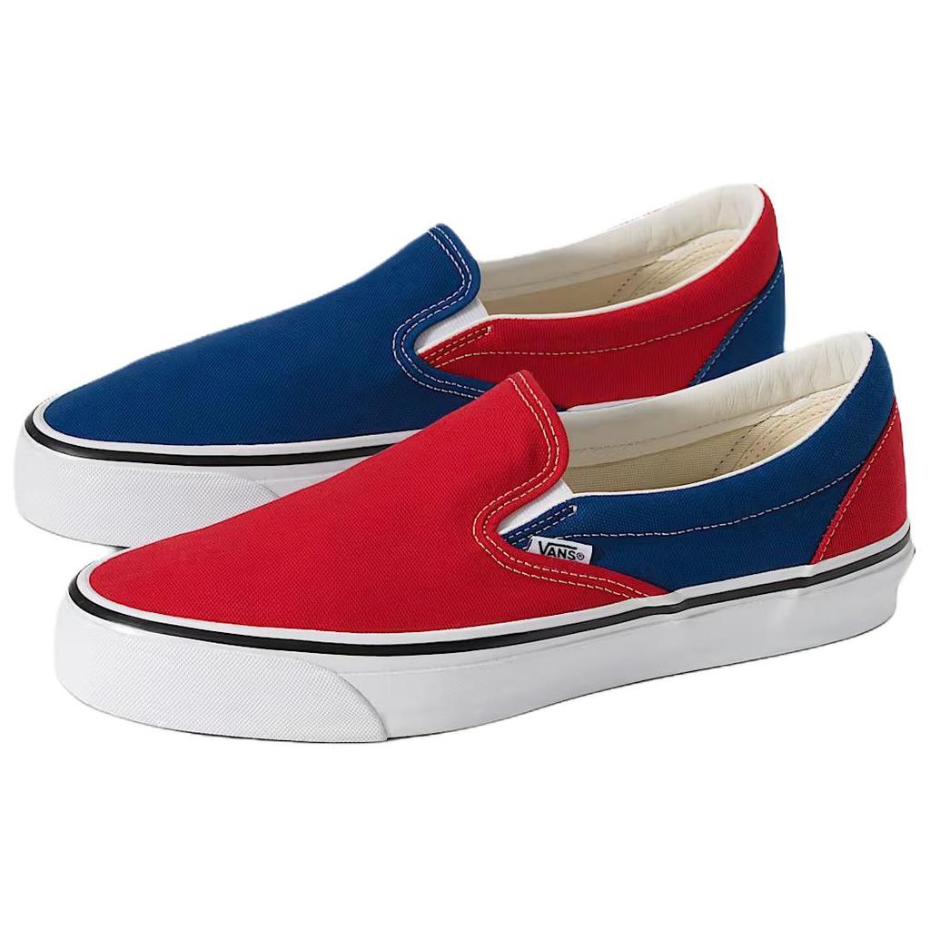 ENGINEERED GARMENTS X Vans Slip On 98 Support Skateboard Shoes Unisex Red Blue VN000EBPZ11