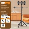Multi-Camera Mobile Phone Tripod with Fill Light for Live Streaming & Selfies