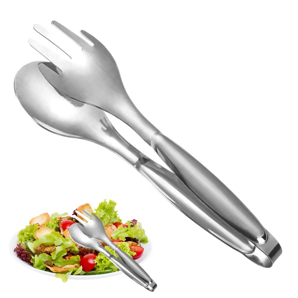 

Kitchen Tongs For Cooking Stainless Steel Heat Resistant Serving Gripper Food Serving Tongs For Kitchen Camping Barbecue синій