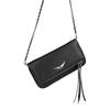 French Classic Women's ZV Bag Fashion Design Casual Crossbody Bag Diamond Wings Envelope Chain Shoulder Bag