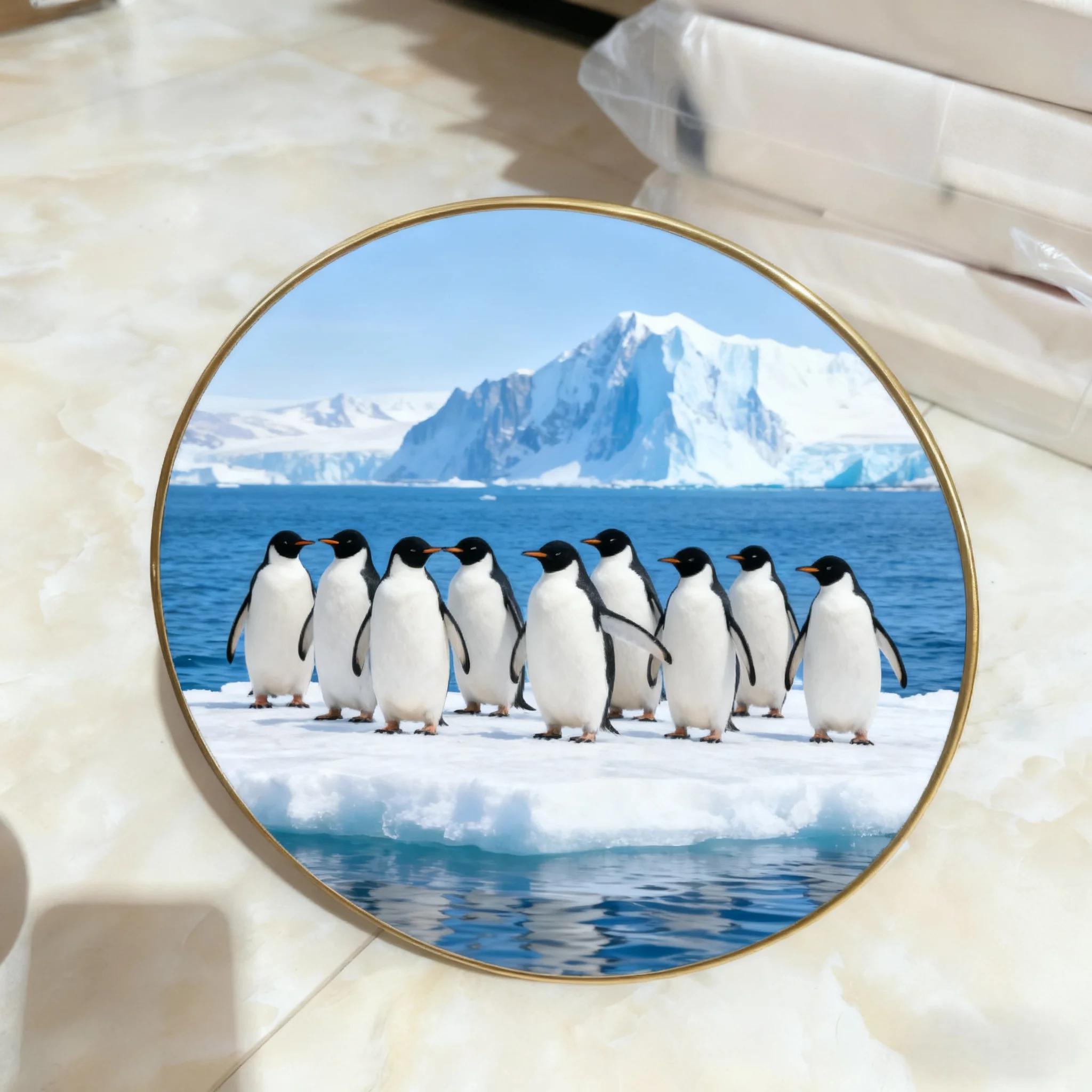 

National Treasure Animal Circular Frame - Ideal Home Decoration Ornament with Animal Design for Living Room & Bedroom Spaces 20X20CM