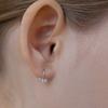 Lewe Three clear one-touch earring