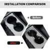 Cup Holder Trim Cover Frame Decorative Interior Accessories for Jeep Grand Cherokee 2011-2021 (Chrome)