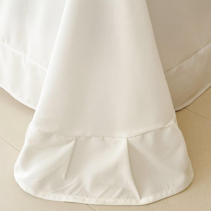 French Style Four-Season Model, White 100 Washed Cotton Lace Four-Piece Set, Quilt Cover, Polished Sheets, Cream Wind 4Ins Wind