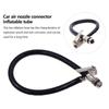 Black Tire Inflator Hose Tyre Hose Portable Air Compressor Pipe Rubber Air Rubber Hose For Car Motorbike