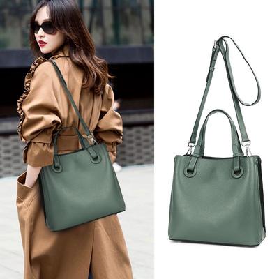 2025 Large Capacity Genuine Leather Crossbody Handbag for Women - Perfect for Middle-Aged Moms