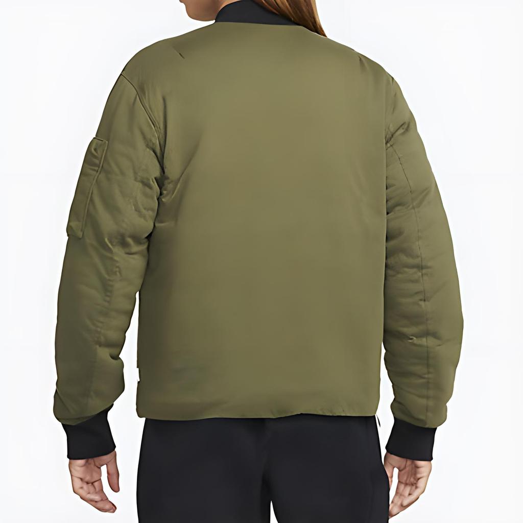 Nike FW22 Sport Warmth Pocket Casual Stand Collar Cotton Jacket Men Jackets Green DD5002-326
