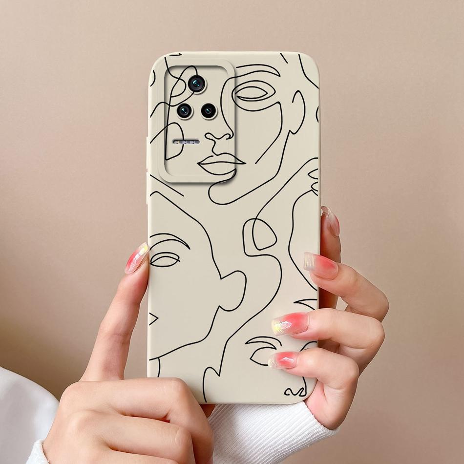 Cute Case For Poco F4 GT Global Version Soft Smooth Liquid Silicone Full Coverage Anti Choc Phone Bumper For Xiaomi Poco F4GT