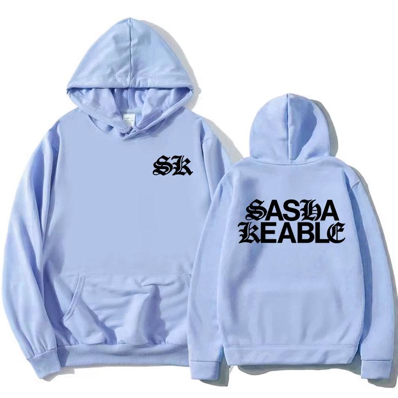 Sasha Keable Singer Printing Hoodies Long Sleeve Fashion Hooded Sweatshirts Graphic Clothing Women Men Autumn Sudaderas Unisex