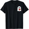 Valentines Day Ghost Heart Pocket Cute My Boo Men Women Girls T-Shirt