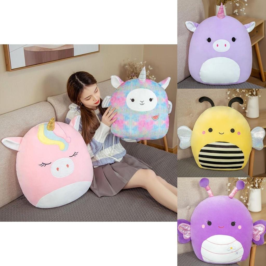 Entzückende Squishmallows Stofftierpuppe Plüsch Einhorn Dinosaurier Weiches Kissen Kissen für Kinder