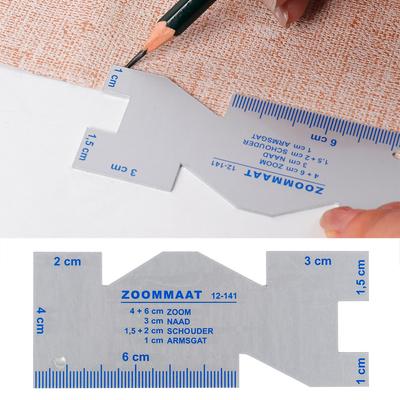 Precision Seam Measuring Gauge Metal Quilting Tailor Ruler Template Sewing Ruler For Patchwork Quilting Craft Accessories