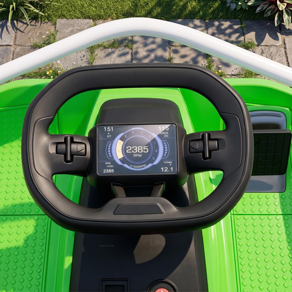 24V Electric Go Kart for Kids, Drift Mode for 6-10 Years, Green