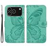 For iPhone 17 Pro Case Butterfly Pattern PU Leather Folio Flip Phone Cover