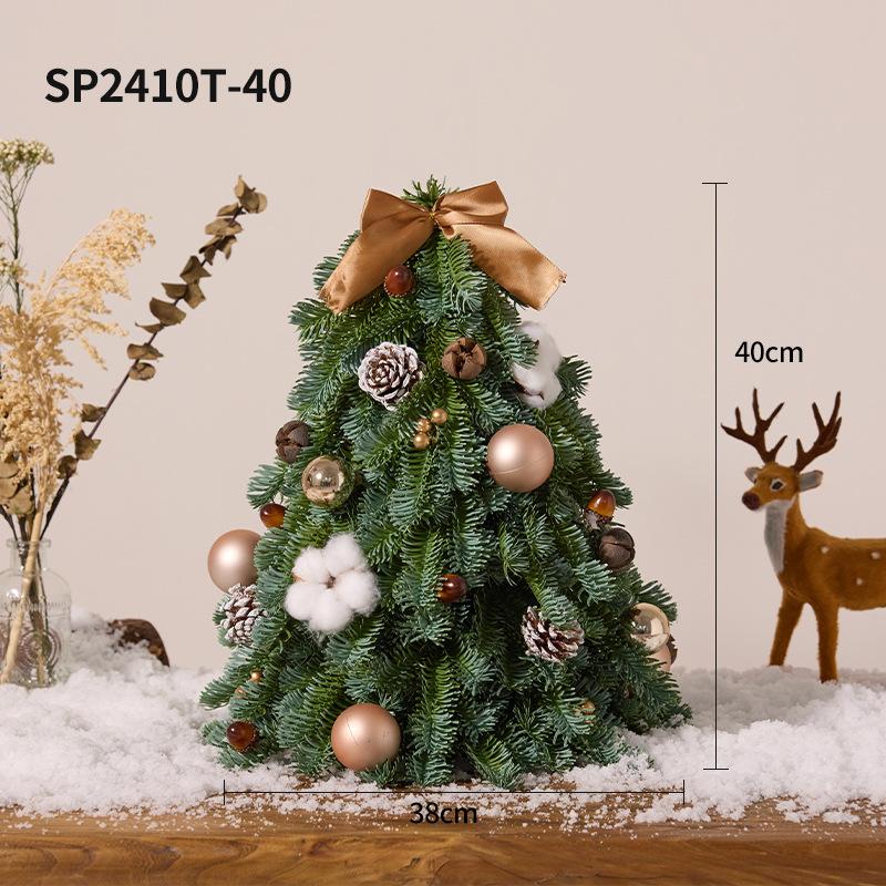 New Mini Christmas Tree Decorations Realistic Faux New Year Tree for Home Decor Gifts Convenient and Practical Holiday Accessory