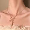 Minimalist Water Droplet Pendant Necklace for Women Men Liquid Lava Metal Irregular Chokers Y2K Accessories Fashion Jewelry Gift