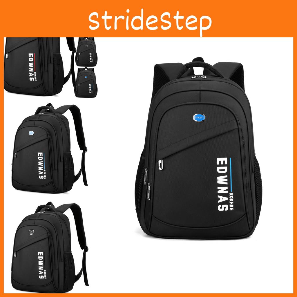 Simple Printed Letter Backpack With Large Capacity For Men Business Computer Bag