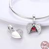 Magnetic Heart Series Openable Clover Sunflower Charm Beads Suitable For Copper Original Bracelet Diy Jewelry Gift