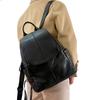 Leather Women'S Bag Backpack Women'S Premium Sense Large Capacity Versatile Backpack College Wind Backpack