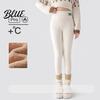 Cold Weather Resistant Leggings Winter High-Waisted Slim Cut Warm Lambswool Fabric Lining Bottom Pants Resistance Women Slimming Effect
