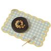 Fresh Plaid Diatomaceous Earth Anti-Scald Non-Slip Placemat