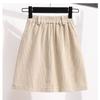 Loose Slim Looking Casual Washed Corduroy Skirt