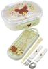 Skater Lunch Box Trio and Made in TACC2AG Children's Set, Chopsticks, Spoon, Fork, Kids' Cutlery, Antibacterial, Easy-Open Slide-Open, Japan, "The