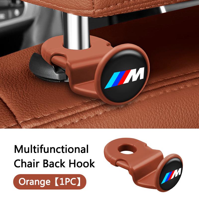 WCHT7 Car Interior Hanging Storage Hook Clips Organizer For BMW M Performance F20 F40 F22 F30 E90 F32 F06 F07 F46 E60 M5 Sticker