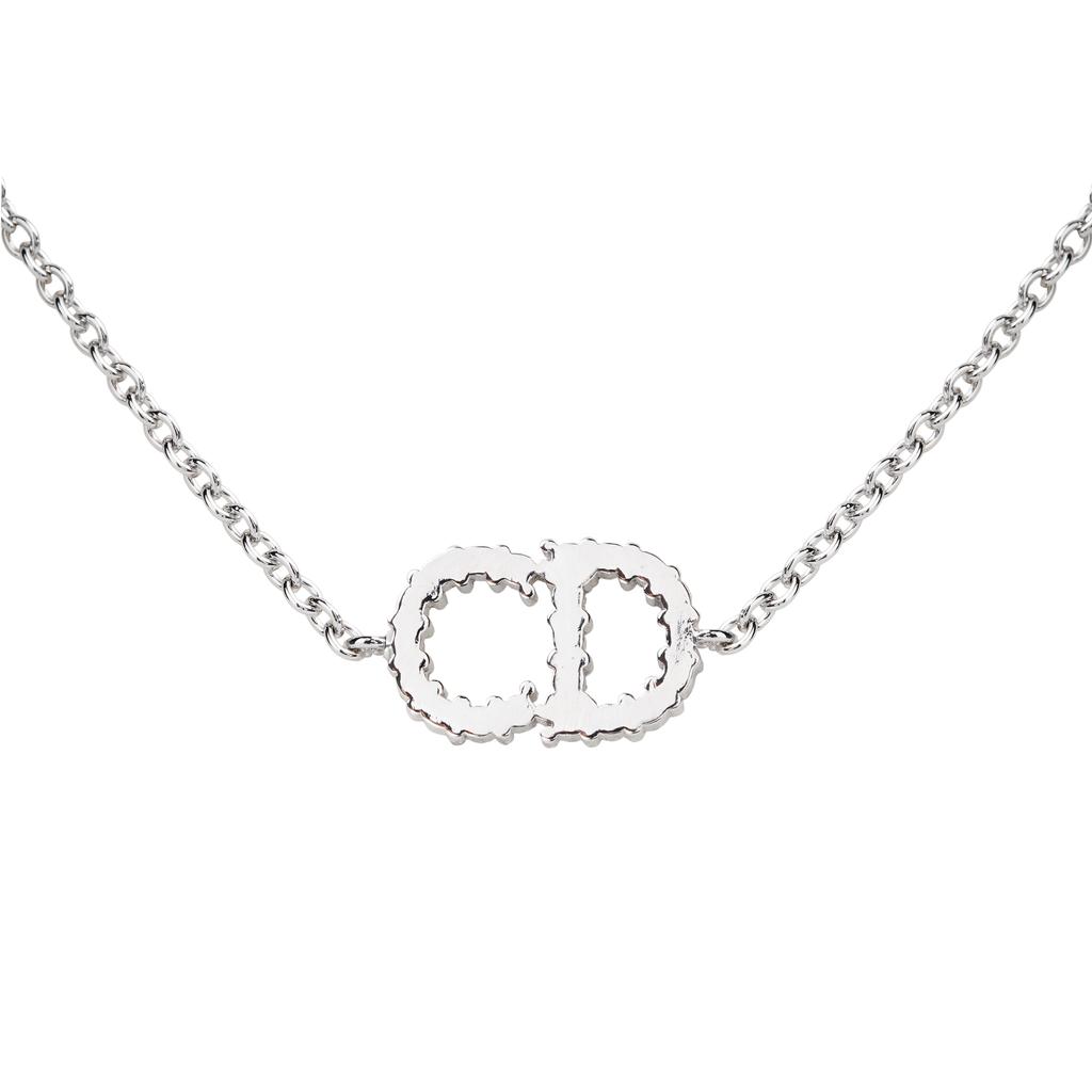 Dior Cd Logo Metal Crystal Bracelet Women bracelet B0845CDLCY-D102