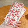 Custodia per Telefono in Silicone con Stampa di Rose e Farfalle per iPhone 17 Pro Max 16 15 14 Pro Max 13 12 Pro 11 Cover Trasparente Morbida Antiurto