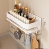 Wall-Mounted Punch-Free Kitchen Spice Rack & Shelf Organizer