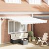 VidaXL Manual Retractable Awning with White LED 300x250 Cm 3330070