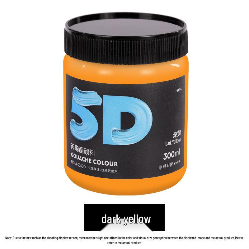 Lata de Pintura Acrílica de 300 ml: Impermeable, Ideal para Estudiantes de Arte, Proyectos de Bricolaje y Arte Pintado a Mano por Niños
