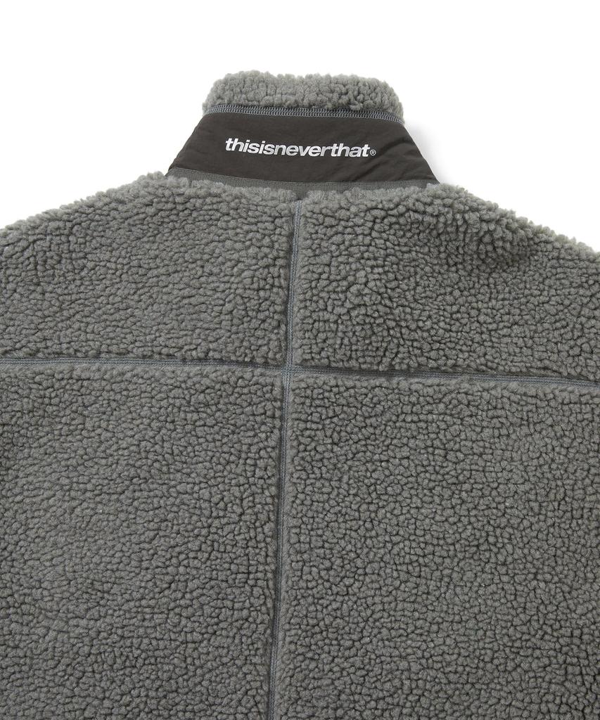 Thisisneverthat Sp Sherpa Fleece Jacket Charcoal