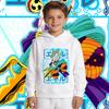 One Piece Enel Anime Print Hoodie Boys Girls Fall Winter Warm Fleece Hooded Sweatshirt Children Casual Pullover Top