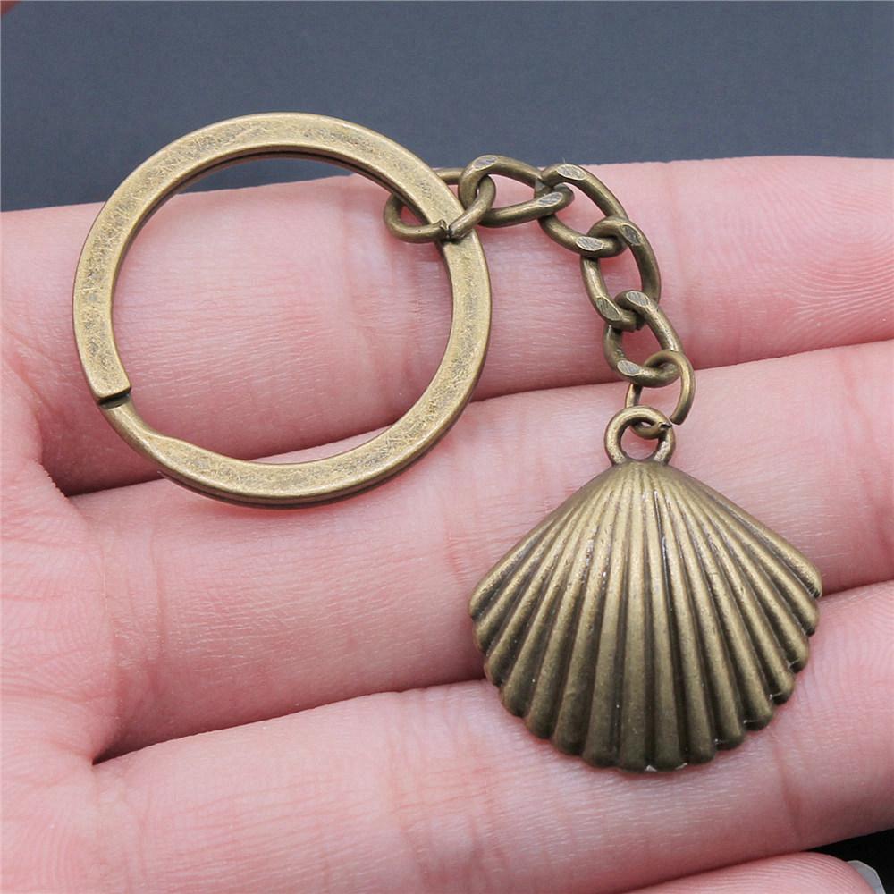 Starfish Shell Turtle Beach Ocean Keychain for Boys Trendy Boho Fathers Day Gift Classic Wallet Accessory