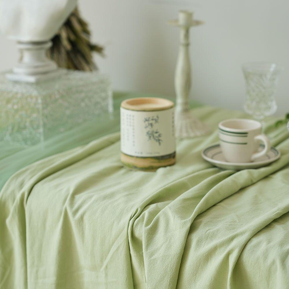 Green Cotton Art Tablecloth & Ceiling Background Decor for Dragon Boat Festival