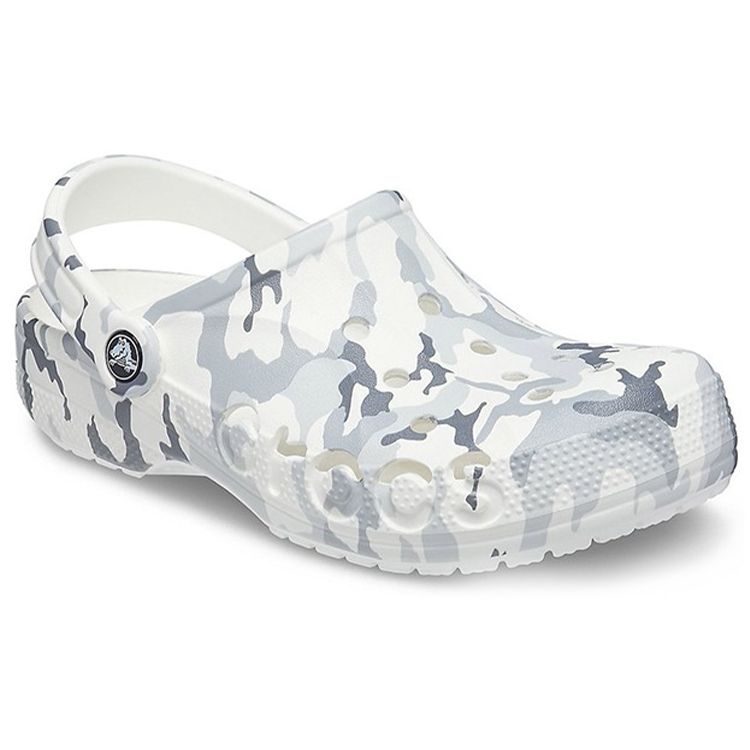 Crocs EVA Non-Slip Durable Sports Sandals Unisex Sandals Gray White 206230-1D3