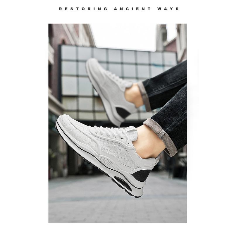 Men S Summer Breathable Mesh Athletic Dad Shoes Thick Sole Casual Sneakers