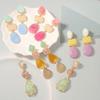 Bohemian Colorful Resin Pendant Earrings For Women Luxury Crystal Geometric Long Tassel Drop Earrings Statement Jewelry Gifts