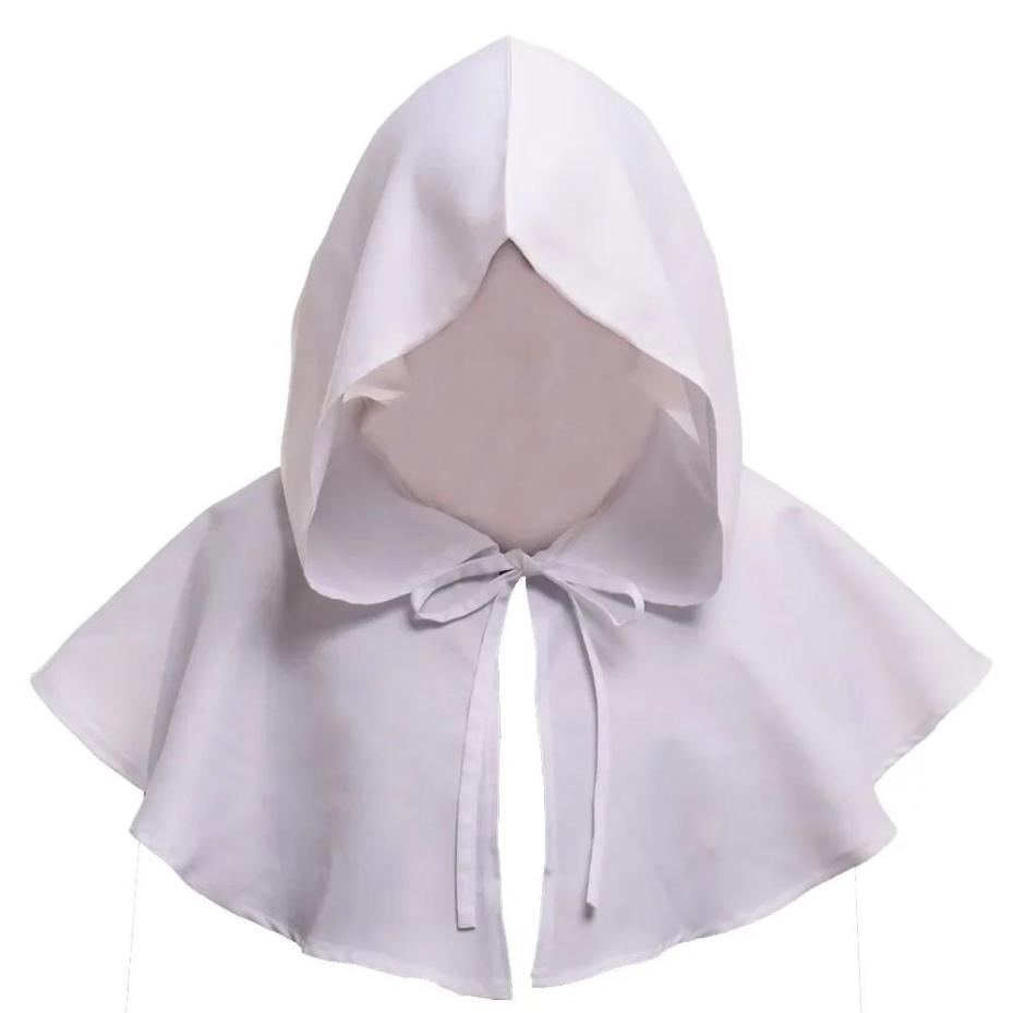 1 Pcs Unisex Men Medieval Costume Renaissance Cloak Hat Halloween Witch Cosplay Costume Hooded Cape Hat Hats For Women