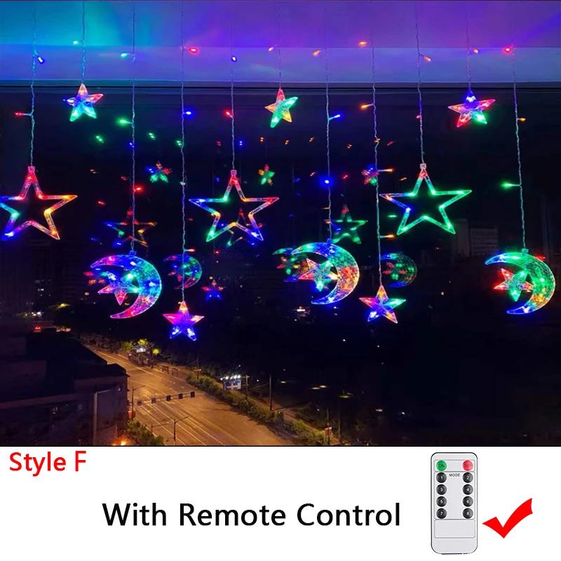 Christmas Decor String Garland Curtain Light LED for Wedding Home Christmas Tree Ornament 2024 Navidad Xmas Gift 2025 New Year