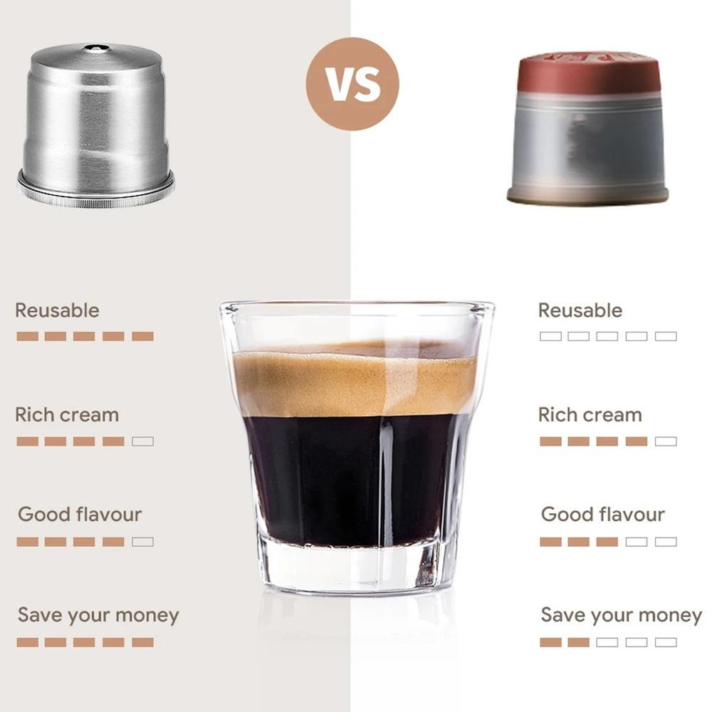304 Stainless Steel Refillable Coffee Capsule Stainless Steel Capsule For Coffee Maker