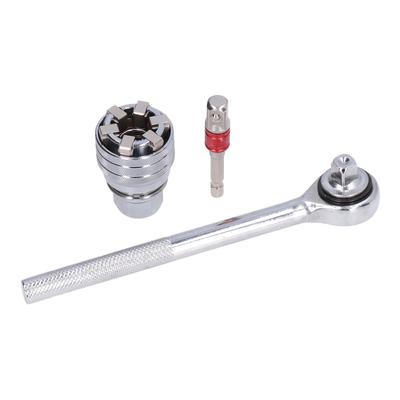Universal Socket Wrench Tool 10?19mm Adjustable Wrench Set Chrome Vanadium Steel for Home