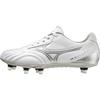 Waitangi PS Super Wide Rugby Shoes for Size 4E Forwards, White/Silver, 28.5 Cm,