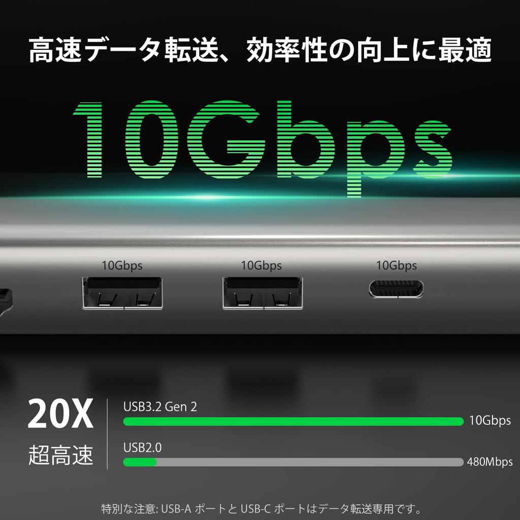 USB C Docking LAN LAN To HDMI LAN HDMI Wired PD Fast Data Compatible with MacBook and More Hub, Type-C Station, Adapter, 6-in-1 Hub, USB-C Adapter,