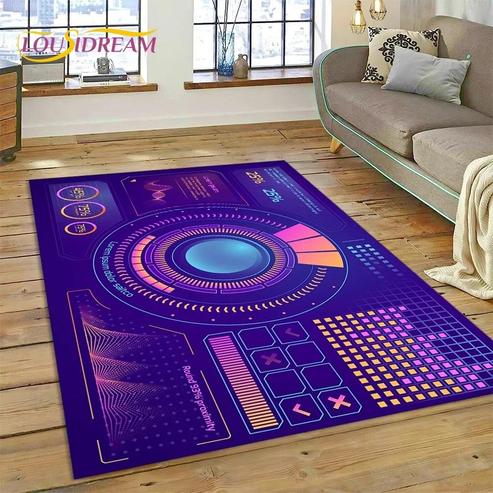 Racing Car Dashboard Machine Control Screen Carpet Rug for Bedroom Living Room Sofa Decoration,Child Game Large Decor Floor Mat