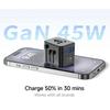 Compact Universal Travel Adapter High Speed Multi-Port Charging Station  Worldwide Travel