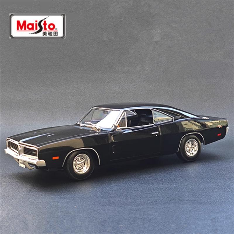 

Maisto 1:18 1969 Dodge Challenger R/T Alloy Muscle Sports Car Model Diecast Metal Racing Car Vehicles Model Simulation Kids Gift